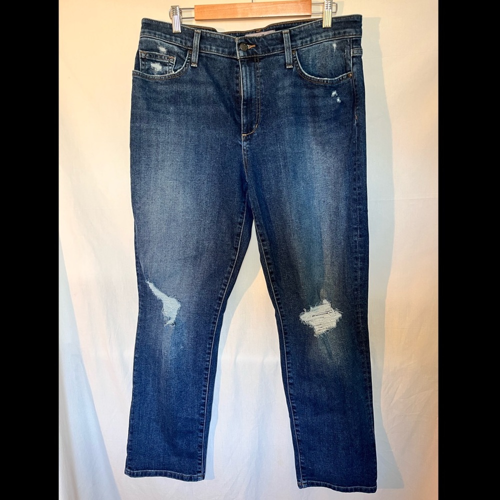 Joe’s Highrise straight distressed ankle jeans Size 32/14